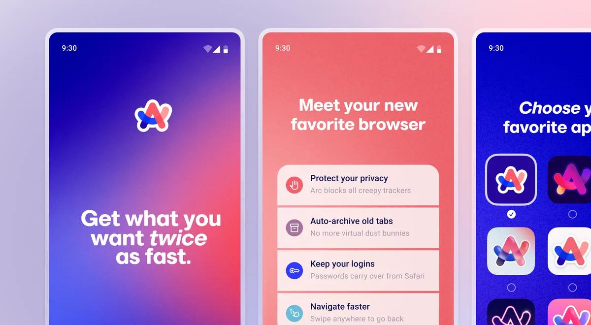 Arc textures replacing brand gradients