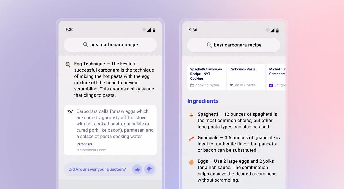 Arc branding shapes in UI