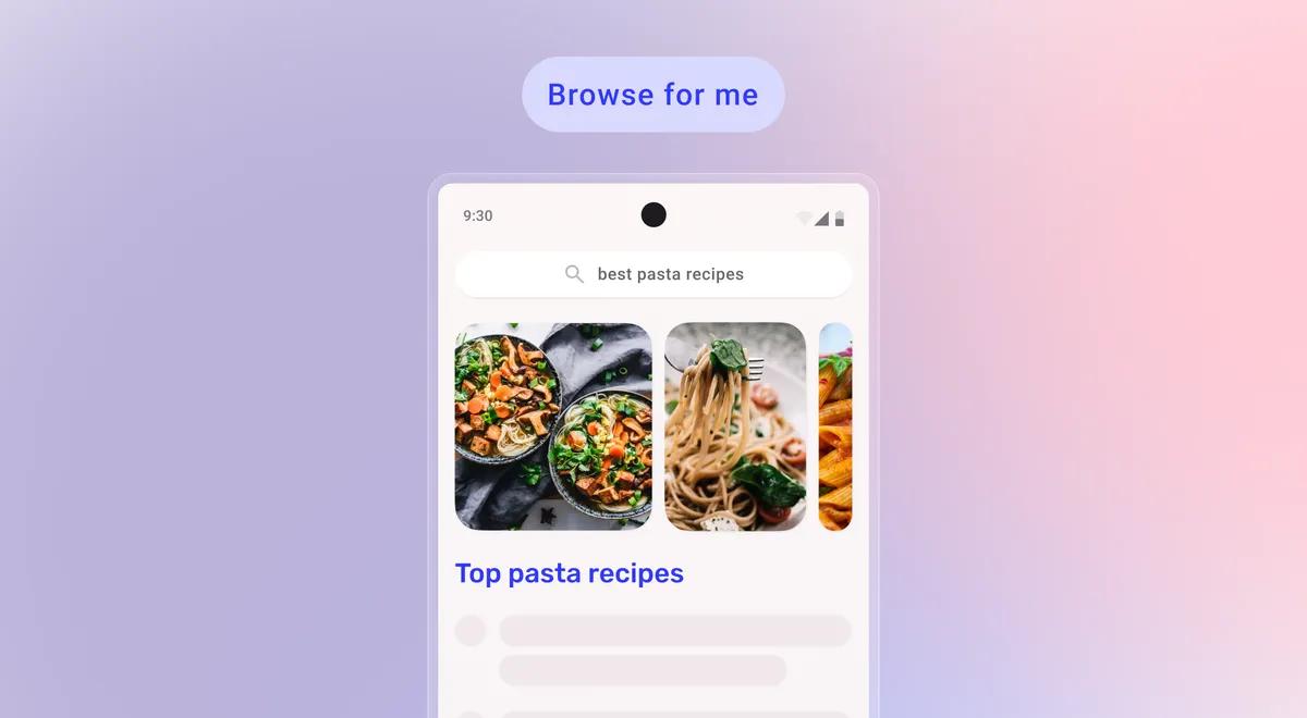 Material Design carousel in Browse for Me