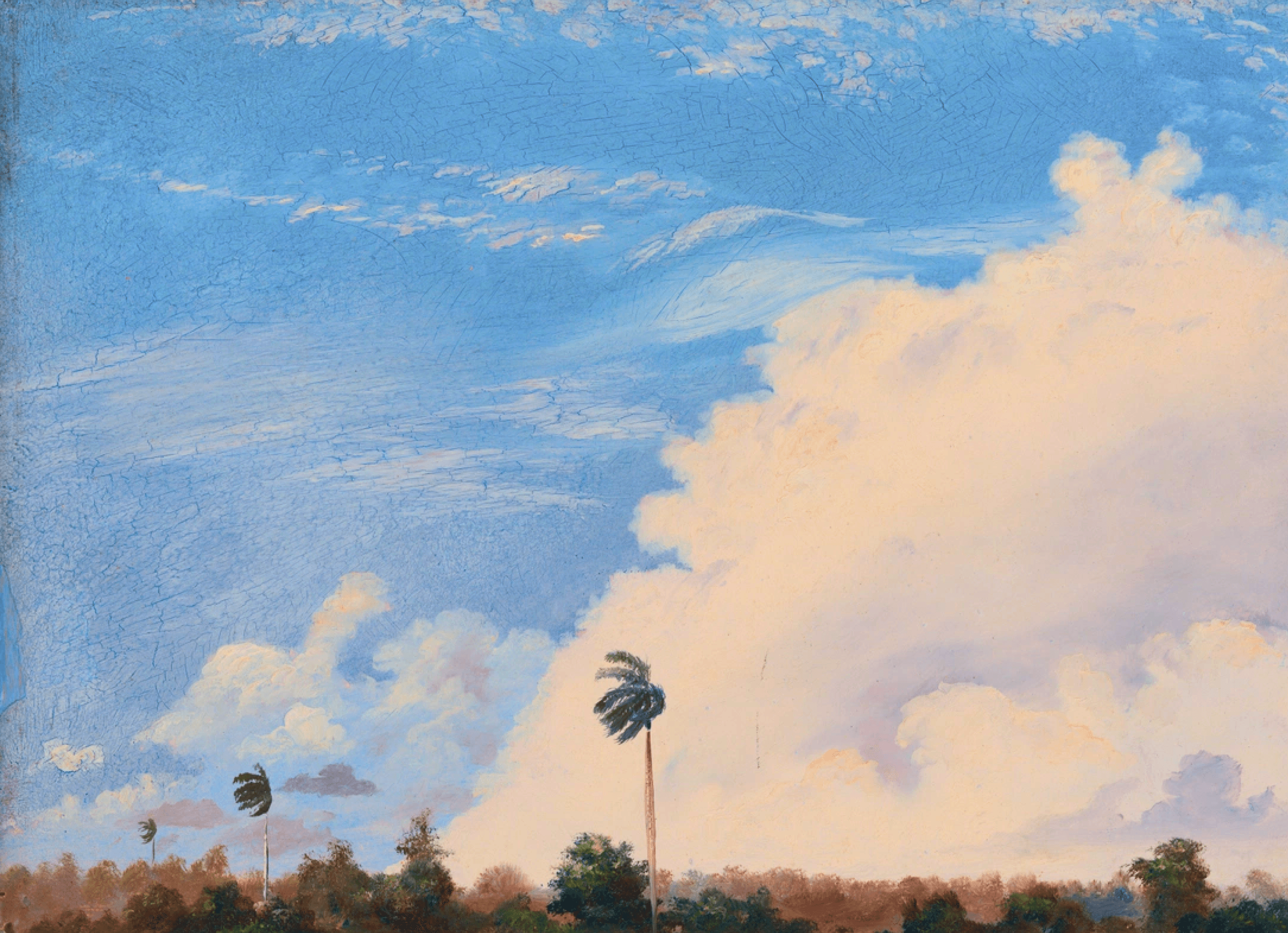 Painted sky background