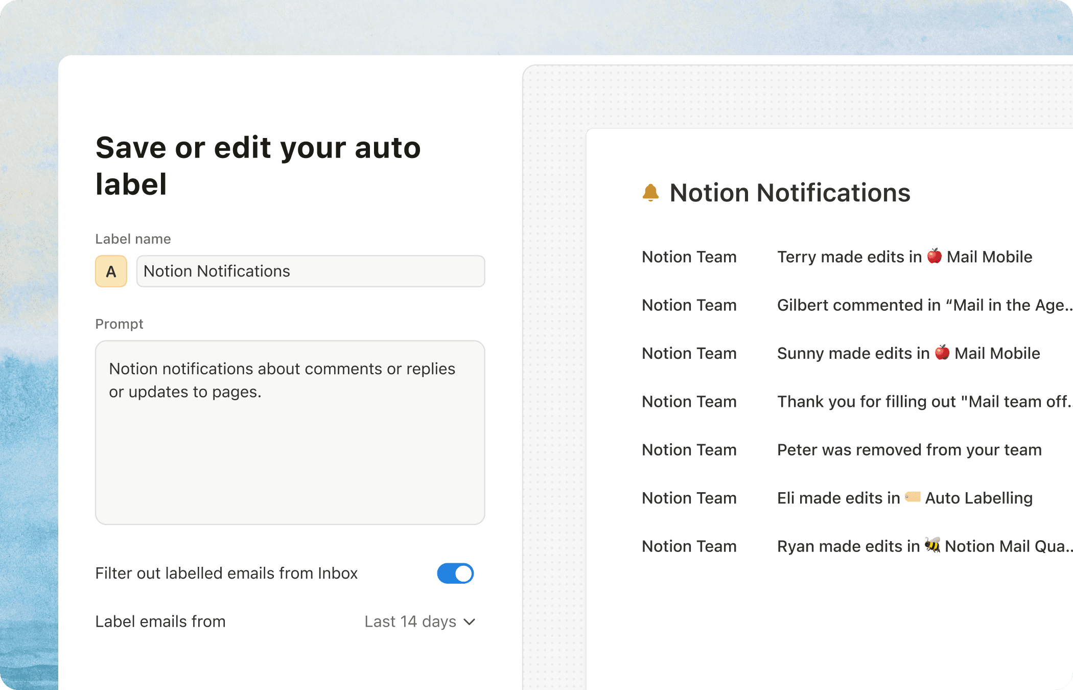 AI-powered auto labels